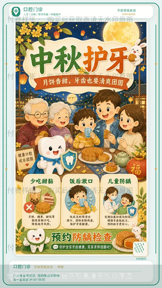 中秋护牙水印样张